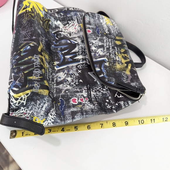 NWOT DKNY Graffiti Backpack Purse - Picture 2 of 7